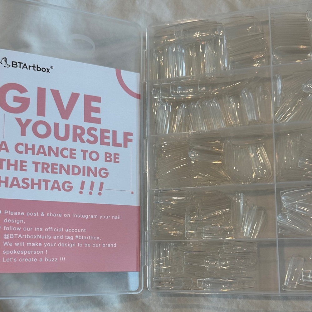 BTArtbox Clear Nail Tips Set
